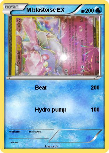 Pokemon M blastoise EX