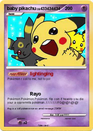 Pokemon baby pikachu