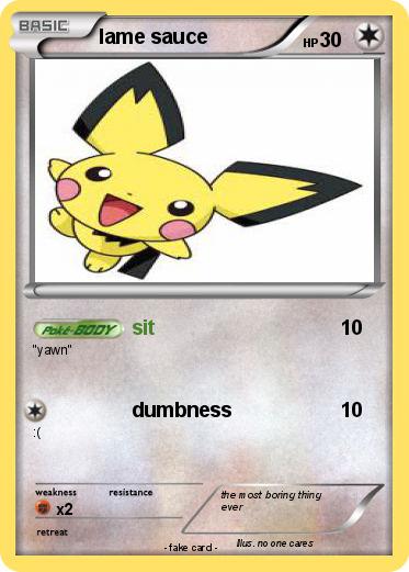 Pokemon lame sauce