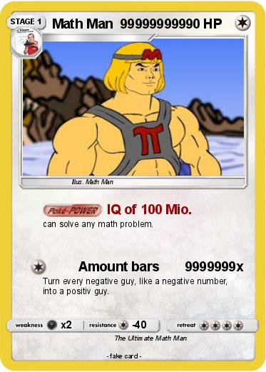 Pokemon Math Man  999999999