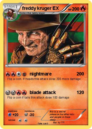 Pokemon freddy kruger EX