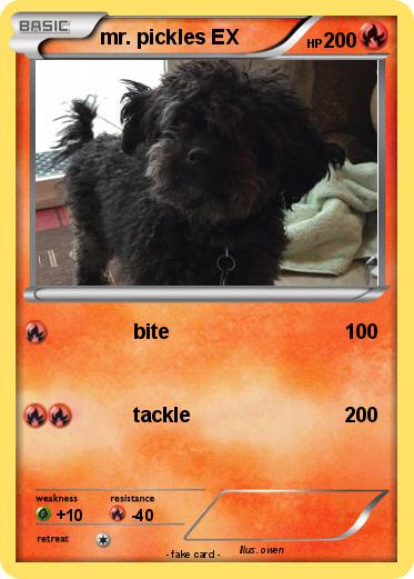 Pokemon mr. pickles EX