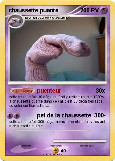 Pokemon chaussette puante