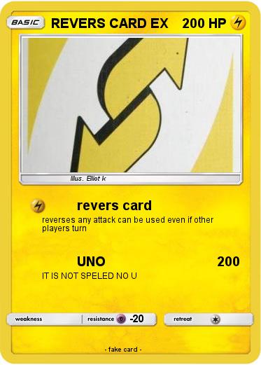 Pokemon REVERS CARD EX