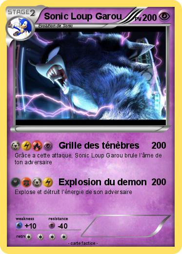 Pokemon Sonic Loup Garou