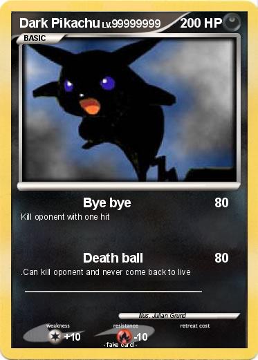 Pokemon Dark Pikachu