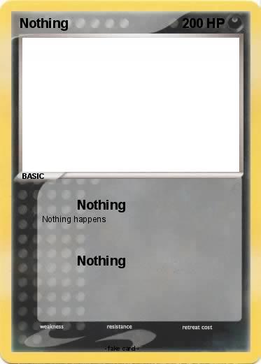 Pokemon Nothing