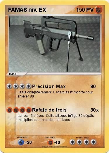 Pokemon FAMAS niv. EX