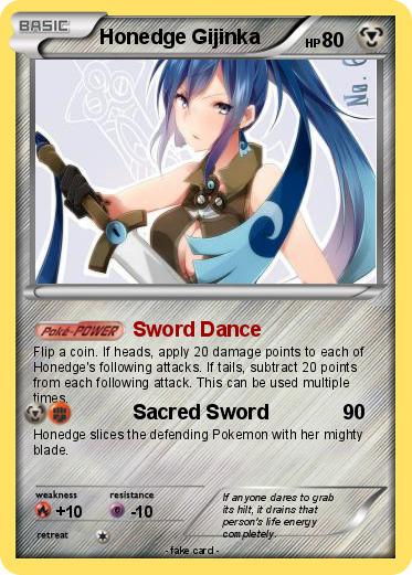 Pokemon Honedge Gijinka