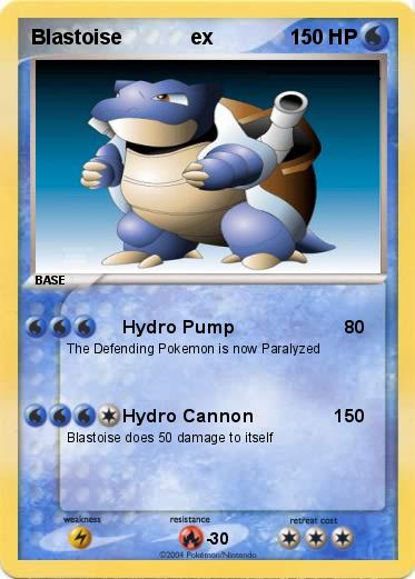 Pokemon Blastoise            ex