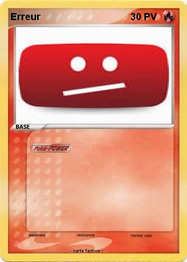 Pokemon Erreur