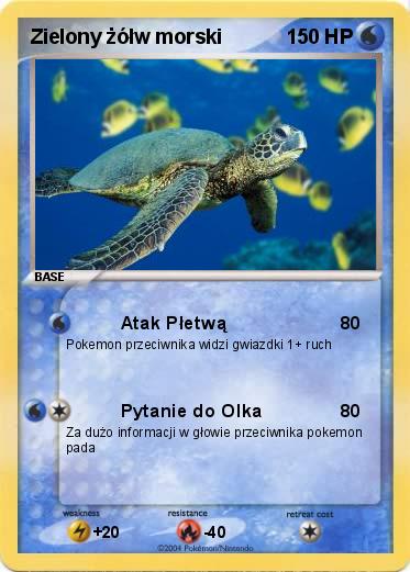 Pokemon Zielony żółw morski