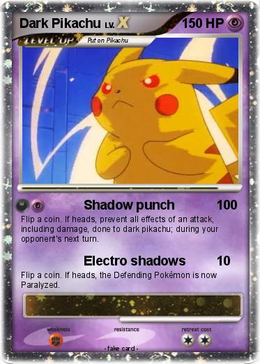 Pokemon Dark Pikachu