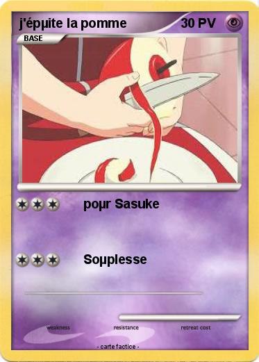 Pokemon j'épµite la pomme