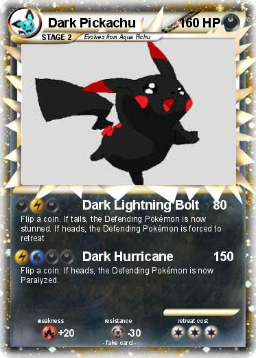 Pokemon Dark Pickachu