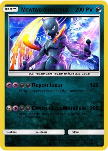 Pokemon Mewtwo ténébreux