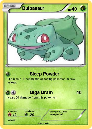 Pokemon Bulbasaur