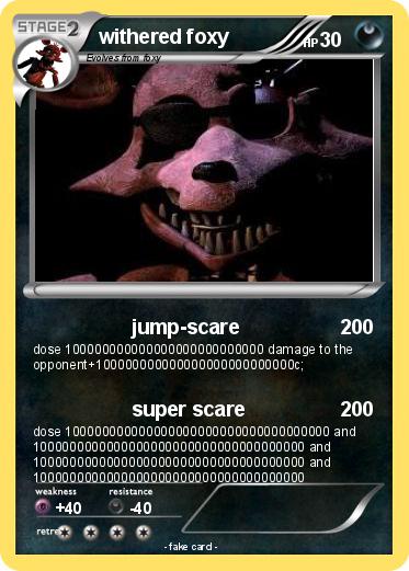 Pokemon withered foxy