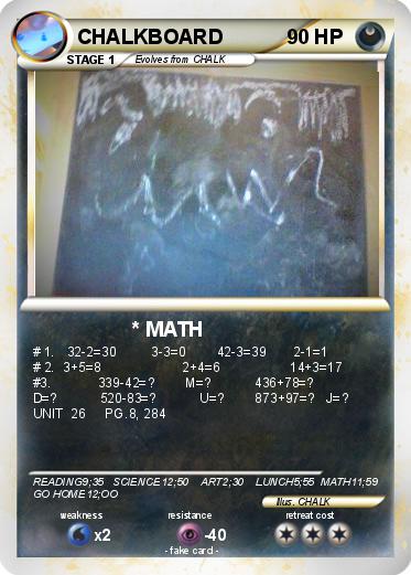Pokemon CHALKBOARD
