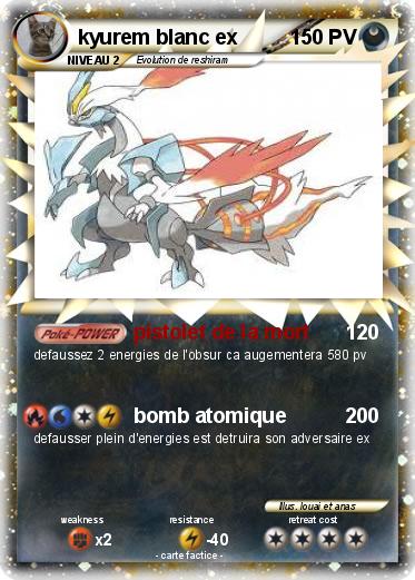 Pokemon kyurem blanc ex
