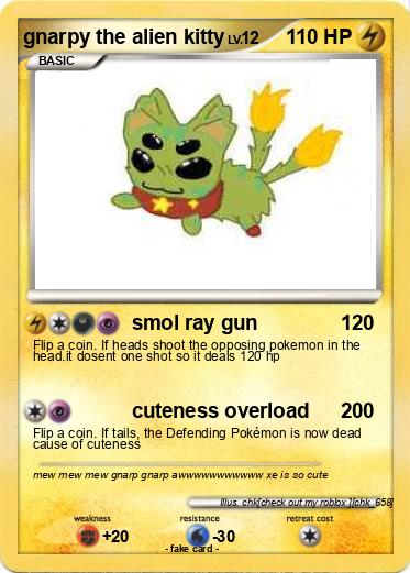 Pokemon gnarpy the alien kitty