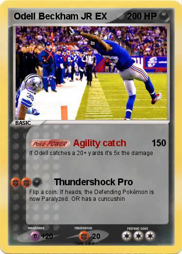 Pokemon Odell Beckham JR EX