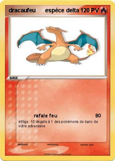 Pokemon dracaufeu      espèce delta