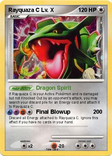 Pokemon Rayquaza C Lv. X
