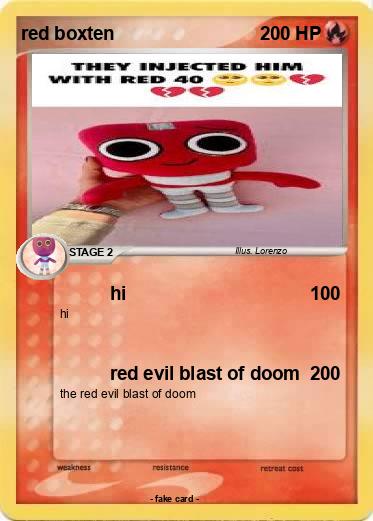 Pokemon red boxten