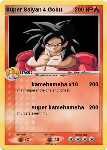 Pokemon Super Saiyan 4 Goku