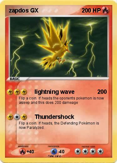 Pokemon zapdos GX