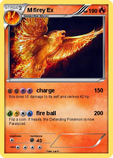 Pokemon M firey Ex