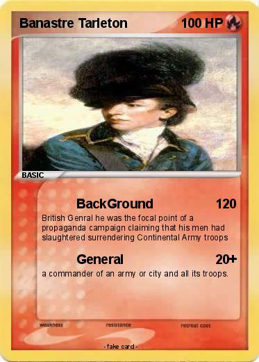 Pokemon Banastre Tarleton