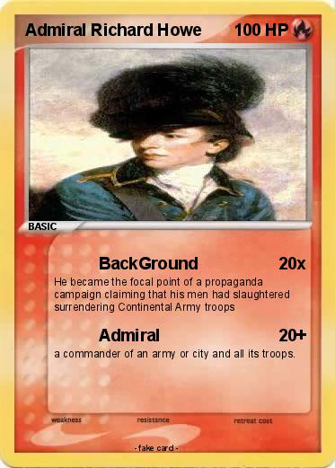 Pokemon Admiral Richard Howe