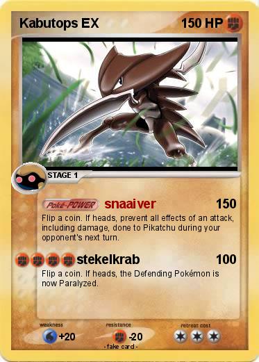 Pokemon Kabutops EX