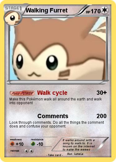 Pokemon Walking Furret
