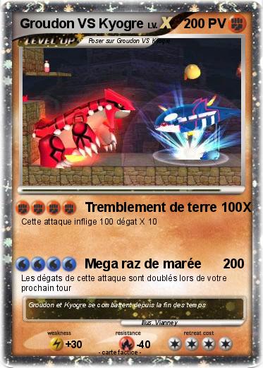 Pokemon Groudon VS Kyogre