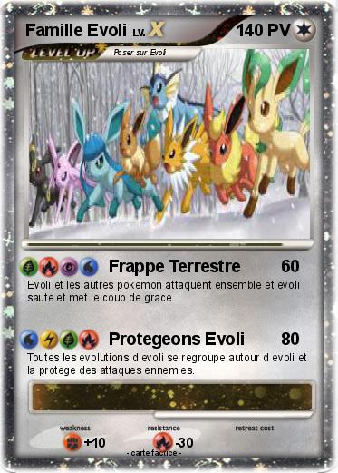 Pokemon Famille Evoli