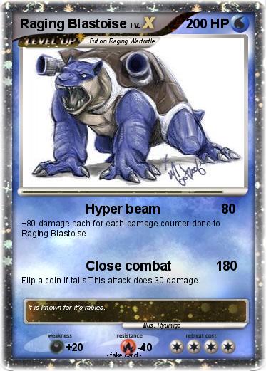 Pokemon Raging Blastoise
