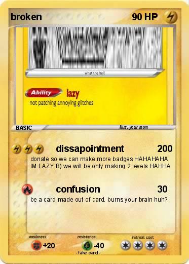 Pokemon broken