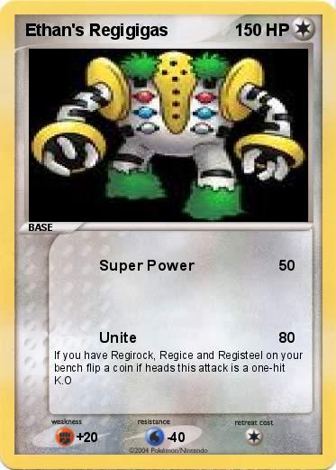 Pokemon Ethan's Regigigas 