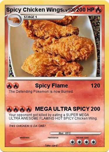 Pokemon Spicy Chicken Wings