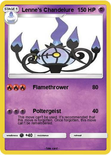 Pokemon Lenne's Chandelure