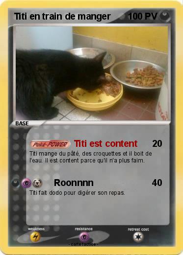 Pokemon Titi en train de manger