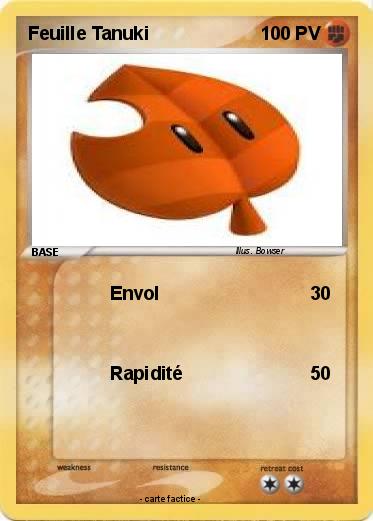 Pokemon Feuille Tanuki