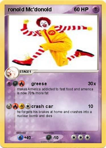 Pokemon ronold Mc'donold