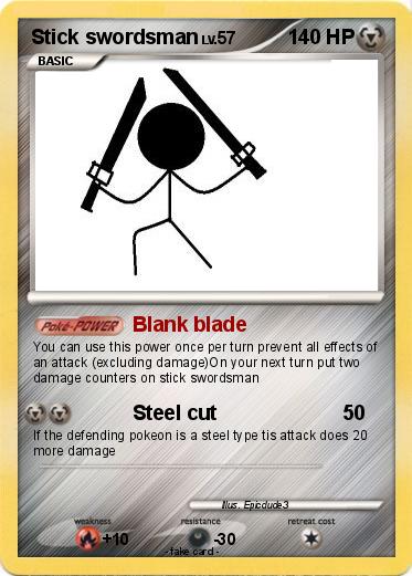 Pokemon Stick swordsman