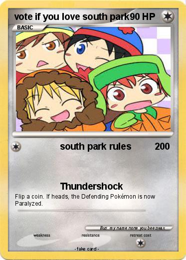 Pokemon vote if you love south park