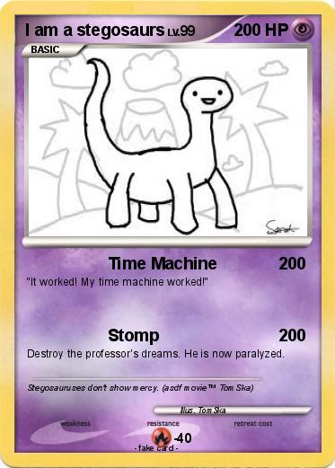 Pokemon I am a stegosaurs
