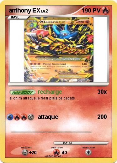 Pokemon anthony EX